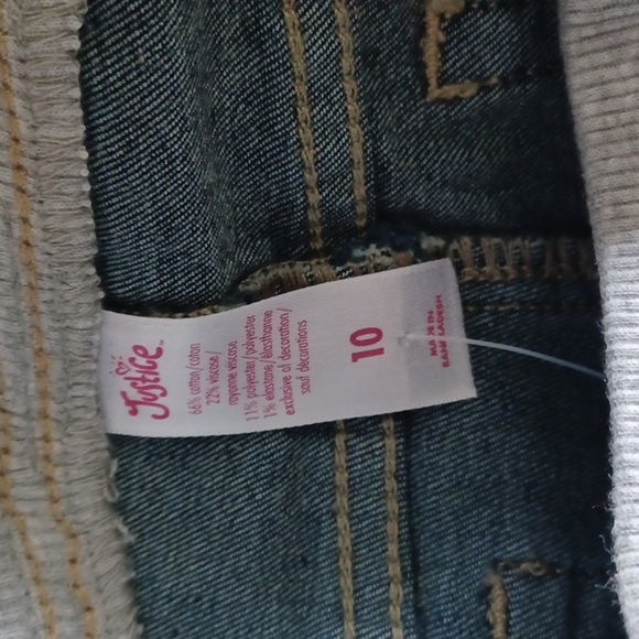 Justice Girlfriend Shorts, stretchy,  sz 10 - Picture 4 of 5